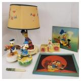 (IN) Donald Duck merchandise including lamp,