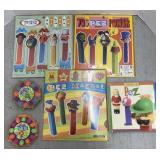 (TU) Pez Magnets, book and dispensers