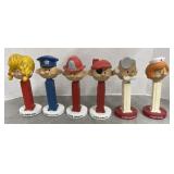 (TU) Pez bobble heads , 7 inches tall
