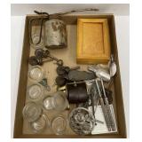 (YZ) Vintage Oil can,Wheels, and more