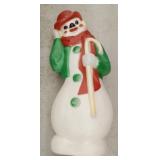 (MN) Empire Plastic Cane Snowman Blow Mold