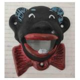 (TB) Vtg Cast Iron Americana Clown Face Wall