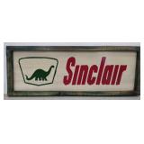 (TB) Sinclair Gasoline Metal Sign In Wooden