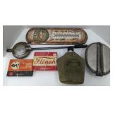 (MN) thermometer, canteen, vintage games and more