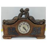 (Hi) Vintage Sessions Dutch mantle clock 15in w x