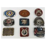 (Hi) belt buckles including Harley Davidson,