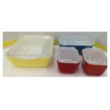 (Hi) vintage 1950s Pyrex refrigerator dish set