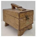 (TB) Vtg Wooden Griffin Shoe Shine Master Kit