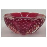 (AB) Vtg Murano Glass Ashtray 1950