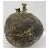 (BA) Handmade pottery vase by owner 8" tall