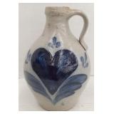 (MN) Vtg. 1986 Rowe Pottery Works Heart Pattern