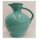 (MN) Vtg. Fiesta Teal Pitcher (8" Tall)