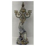 (IN) Vintage  2 Piece Porcelain Griffin Candle