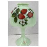 (BA) Westmoreland fairy lamp strawberries  7 1/2"