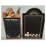 (MN) Wine Selection Menu Chalk Board Sign