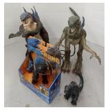 (Tu) Godzilla  Toys  13 " Tall  21"Long & 4 X6