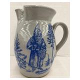 (IN) Glazed pitcher St Nick