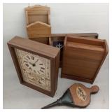 (IN) Wood Itams  Clock ,Serving  Tray ,Letter