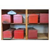 Red Metal Tool Box. Bidding on one times the