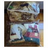 Two bags of bedding.