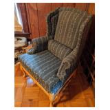 Floral Wing-Back Arm Chair 44"x32"x30"