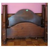 Vtg Four Post Queen Bed Frame.  Disassembled