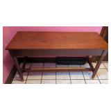 Vtg Piano Bench w/Music Books 41" wide.