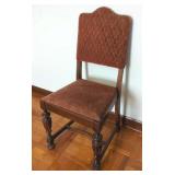 Vtg Mohair Covered Chair.