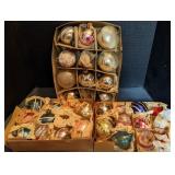 Vtg. Glass Christmas Tree Ornaments(dining