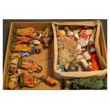 Flat of Vtg. Nativity Scene Figurines(dining