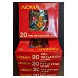 Vtg Noma 20 Foil Reflector Lites (5 boxes)