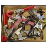 Flat of Spring Clamps(back garage)