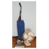Lot w/Vtg Regina Vacuum & Lakewood Table Fan.