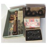 Lot of Religious Items & Vtg Furniture Casters