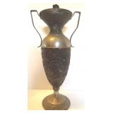 Vtg. Urn Shape Ash Tray Stand w/Match-Holder Top