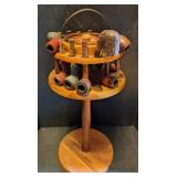 Vtg Pipe Stand with Assorted Pipes & Ashtray