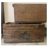 Wood Storage Boxes 24inx11inx11in Bidding 2 Times