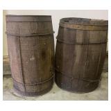 Wooden Barrels/Nail Kegs. 18in Bidding 2 Times