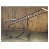 Antique Manual Tiller 17inx53inx37in (back