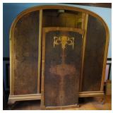 Huge Antique Armoire Wardrobe Cabinet.  Door has