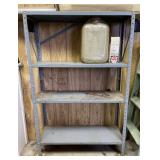 Metal Shelf Plus Contents Including Fluorescent