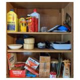 Contents of Cabinet Including Ronsonol Lighter