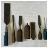Assorted Chisels 12inx16in (attached garage)