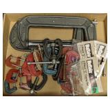 Flat of Various C-Clamps(back garage)