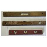 Wooden Dunlop and True Value Levels