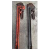 Ridgid and Craftsman 24"Pipe Wrenches (bidding 2