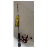 (ZZ) Spinning Reel Fishing Roller Wheel Black Red