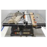 (O) Black & Decker TS750 Table Saw, 30" x 21" x