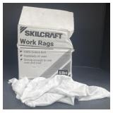 (ZZ) ABILITY ONE Cloth Rag: T-Shirt, New, White,