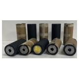 (ZZ) Ten Rubber Rollers.6 Inches Long, 2 1/2